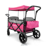 X2 Pull & Push Double Stroller Wagon (2 Seater) Pink -Wonderfold WonderFold