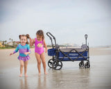 X2 Pull & Push Double Stroller Wagon (2 Seater) Black -Wonderfold WonderFold