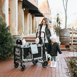 W2 Original Multifunctional Double Stroller Wagon 2 Seater Jet - WonderFold WonderFold