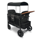 W4 Luxe Multifunctional Baby Stroller Wagon (4 Seater) Gray With Black Frame Back Order -WonderFold WonderFold
