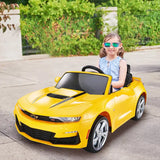 12V Licensed Chevrolet Camaro with Remote Control Ride On Car Kids On Wheelz