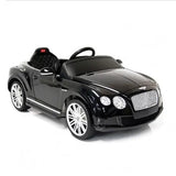 Ride On Car 12v Bentley Continental GT Black - Kids On Wheelz