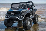 MERCEDES BENZ UNIMOG ATV 24V RIDE ON CAR 2 SEATER BLACK - KIDS ON WHEELZ - Kids On Wheelz