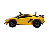 LAMBORGHINI AVENTADOR SVJ KIDS RIDE ON CAR 12V - YELLOW |SOLD OUT| - Kids On Wheelz