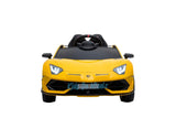 LAMBORGHINI AVENTADOR SVJ KIDS RIDE ON CAR 12V - YELLOW |SOLD OUT| - Kids On Wheelz