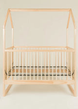 House Baby Crib - NATURAL WOOD Coco Village