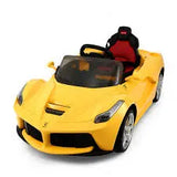 Ride On Car 12V Ferrari Laferrari Yellow - Kids On Wheelz