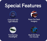 Gtx 2.0 Race Car Lit BMW M3 Style Twin Size - Lits Zoomie