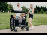 W2 Elite Multifunctional Double Stroller Wagon (2 Seater) Gray - Wonderfold