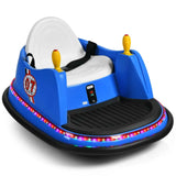 6V Kids Ride On Bumper Car 360-Degree Spin Race Toy with Remote Control-Costway- Costway