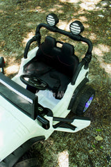 2 Seater Jeep Truck 12V Electric Kids' Ride On Car with Parental Remote Control- White