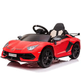LAMBORGHINI AVENTADOR SVJ 1 KIDS RIDE ON CAR 12V - RED