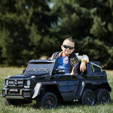 Mercedes-Benz AMG G63 6x6 12V Electric Motorized Ride On Car for Kids with Parent Seat and Remote Control, Voltz Toys