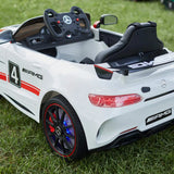 Mercedes-Benz AMG GT4 12V Electric Motorized Ride On Car for Kids with Parental Remote Control, Voltz Toys