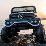 Mercedes-Benz Unimog 2 Seater 12V Electric Ride On Car for Kids with Parental Remote Control, Voltz Toys