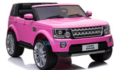 LAND ROVER DISCOVERY 12V KIDS RIDE ON 2 SEATER - PINK - Kids On Wheelz