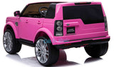 LAND ROVER DISCOVERY 12V KIDS RIDE ON 2 SEATER - PINK - Kids On Wheelz