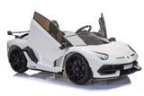 2 Seater Lamborghini Aventador SVJ 12V Electric Kids' Ride-On Car with Parental Remote Control - Kids On Wheelz