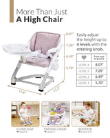 Feed Me 3-in-1 Dining Booster Seat for Toddlers Pink- Unilove Unilove