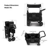 W2 Original Multifunctional Double Stroller Wagon 2 Seater Jet - WonderFold WonderFold