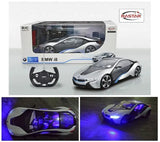 Rastar 1:14 R/C BMW i8 w/ Interior Light Remote Control Car for Kids-R/C-Voltz Toys