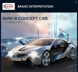 Rastar 1:14 R/C BMW i8 w/ Interior Light Remote Control Car for Kids-R/C-Voltz Toys