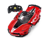 Rastar 1:18 R/C FERRARI FXX-K EVO 92pcs DIY Assembly Building Kit with Remote Control Voltz Toys