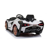 Official Licensed Lamborghini Sian 12V Electric Kids Ride On - White - Kids On Wheelz