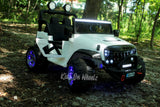 2 Seater Jeep Truck 12V Electric Kids' Ride On Car with Parental Remote Control- White