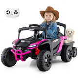 Costway 12V Kids Ride-On Tractor Toy with Remote Control