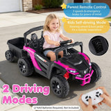 Costway 12V Kids Ride-On Tractor Toy with Remote Control