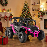 Costway 12V Kids Ride-On Tractor Toy with Remote Control