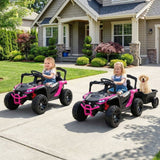 Costway 12V Kids Ride-On Tractor Toy with Remote Control