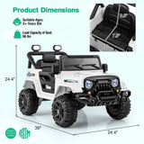Costway 12V Kids Ride-On Truck Toy with Remote Control