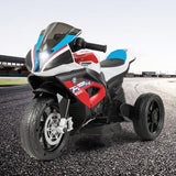 Costway 12V Licensed BMW Kids Ride-On Motorcycle Toy with Headlights