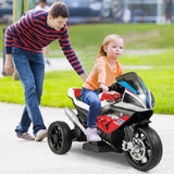 Costway 12V Licensed BMW Kids Ride-On Motorcycle Toy with Headlights