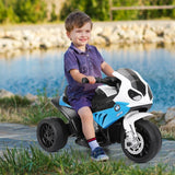 Costway 6V Licensed BMW Kids Ride-On Motorcycle Toy with Headlights