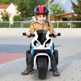 Costway 6V Licensed BMW Kids Ride-On Motorcycle Toy with Headlights