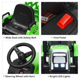 TY327774US 12V Kids Ride-On Tractor Ground Loader with Trailer