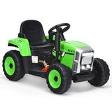 TY327774US 12V Kids Ride-On Tractor Ground Loader with Trailer