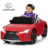 Costway 12V Licensed Lexus Kids Ride-On Car Toy with Remote Control