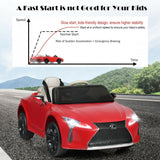 Costway 12V Licensed Lexus Kids Ride-On Car Toy with Remote Control