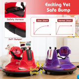 Costway 12V Kids Ride-On Bumper Car with Remote Control