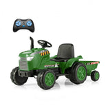 Costway 12V Kids Ride-On Tractor Toy with Remote Control