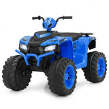 Costway 24V Kids Ride-On Electric ATV Quad Toy with Lights