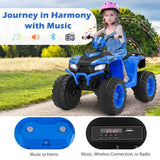 Costway 24V Kids Ride-On Electric ATV Quad Toy with Lights