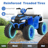 Costway 24V Kids Ride-On Electric ATV Quad Toy with Lights