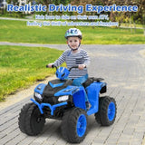 Costway 24V Kids Ride-On Electric ATV Quad Toy with Lights