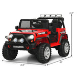 Costway 12V Kids Ride-On Truck Toy with Remote Control