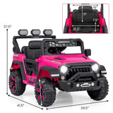 12V Electric Kids Ride on Truck with Remote Control and Music
